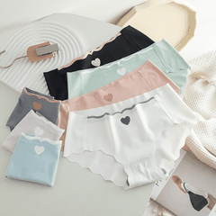 [Mã S11] Combo 10 Quần Lót Nữ Đúc Su Hình Tim Lượn Sóng Thun Lạnh Mỏng Nhẹ Tàng Hình (GIAO MÀU NGẪU NHIÊN)