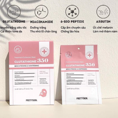 Hộp 10 Miếng Mặt Nạ Dưỡng Trắng Phục Hồi Da PrettySkin Treatment Collection Mask 25ml- Hydra B5 / Glutathione / Retinol