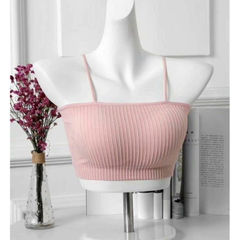 [A07] Áo Lót Quây, Áo Ngực Áo Bra Áo Ống 2 Dây Cotton Gân Tăm Có Mút Ngực Tháo Rời Freesize Từ 35-55kg