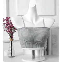 [A07] Áo Lót Quây, Áo Ngực Áo Bra Áo Ống 2 Dây Cotton Gân Tăm Có Mút Ngực Tháo Rời Freesize Từ 35-55kg