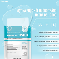 Hộp 10 Miếng Mặt Nạ Dưỡng Trắng Phục Hồi Da PrettySkin Treatment Collection Mask 25ml- Hydra B5 / Glutathione / Retinol