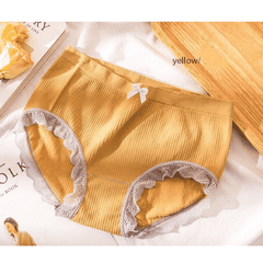[Mã S02] Quần Lót Nữ Cotton Mềm Mại Viền Ren Ôm Bụng Nâng Mông Co Giãn 4 Chiều