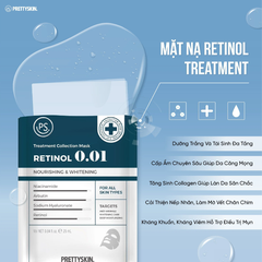 Lẻ 1 Miếng Mặt Nạ Dưỡng Trắng Phục Hồi Da PrettySkin Treatment Collection Mask 25ml- Hydra B5 / Glutathione / Retinol