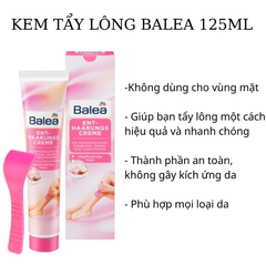 Combo Kem Tẩy Lông Và Kem Dưỡng Sau Tẩy Lông Balea Đức Làm Dịu Da An Toàn Lành Tính