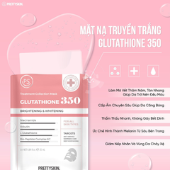 Lẻ 1 Miếng Mặt Nạ Dưỡng Trắng Phục Hồi Da PrettySkin Treatment Collection Mask 25ml- Hydra B5 / Glutathione / Retinol