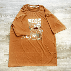 MS001 - MS006 Áo Thun Unisex Nam Nữ, Áo Thun Form Rộng Thời Trang In Hình Dễ Thương Freesize