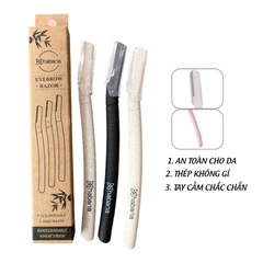 Set 3 Dao Cạo Lông Mày Habaria Eyebrow Smart Trimmer