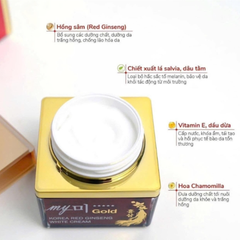 Kem Sâm Đỏ Hàn Quốc My Gold Korea Red Ginseng Aqua Wrinkle & Whitening Cream 50ml