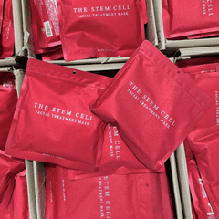 Mặt Nạ Tế Bào Gốc Cấp Ẩm Phục Hồi The Stem Cell Facial Treatment Mask Nhật Bản Túi 30 Miếng (Màu Đỏ)