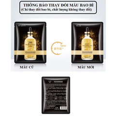 [Combo 5] Mặt nạ tinh chất vàng Veze Gold Hyaluronic Acid Facial Mask dưỡng trắng, cấp ẩm, tăng đàn hồi cho da 25g