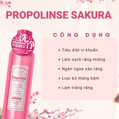 Nước súc miệng Propolinse Sakura 150ml mini – Màu hồng
