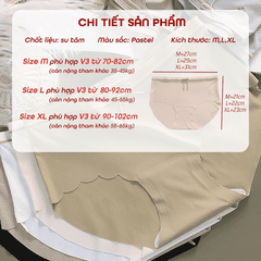 [Mã S03] Quần Lót Nữ Đúc Su Thun Lạnh Cao Cấp Đính Nơ Chất Liệu Mềm Mịn Thoáng Mát