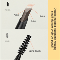 Chì kẻ mày 2 đầu MKING PRETTY Double Fine Eyebrow Pencil tiện lợi siêu mảnh lâu trôi 0.1g