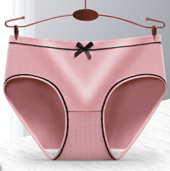 [Mã S01] Quần Lót Nữ Gân Tăm Gắn Nơ Dễ Thương Thông Hơi Mềm Mại Co Giãn 4 Chiều