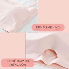 [Mã A03] Áo Ống Su Bra 2 Dây Nâng Ngực Có Mút Tháo Rời, Áo Quây Su 2 Dây Freesize Dưới 58kg