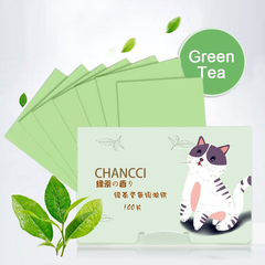 Giấy Thấm Dầu CHANCCI Hộp 100 Miếng Giúp Vệ Sinh Dầu Nhờn Thừa Trên Da Mặt Nhỏ Gọn Tiện Lợi