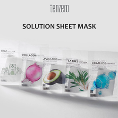 Combo 10 mặt nạ Tenzero trong suốt mix đủ loại, dưỡng da trắng sáng, cấp ẩm toàn diện Hàn Quốc 25ml