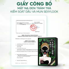 Mặt Nạ Đen Sexylook Chiết Xuất Tràm Trà, Hoa Cúc Giảm Mụn Cải Thiện Làn Da Xỉn Màu 28ml