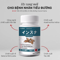 Viên Uống Hỗ Trợ Tiểu Đường Cân Bằng Đường Huyết INSUNA FUJINA Nhật Bản 120 Viên