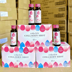 Nước Uống Đẹp Da Cola-rich Collagen Shot Q'SAI 5000mg Nhật Bản Hộp 50ml x 10 Lọ
