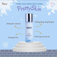 Bộ Đôi Siêu Dưỡng Trắng, Cấp Ẩm, Se Khít Lỗ Chân Lông PrettySkin - Siêu Phẩm Nước Hoa Hồng + Kem Dưỡng Kim Cương