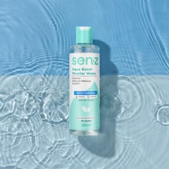 Nước Tẩy Trang SenZ Aqua Boost Micellar Water 250ml - Chiết Xuất Trà Xanh Làm Sạch Lành Tính Ẩm Mượt Cho Da Khô Nhạy Cảm