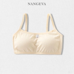 [A12] Áo Bra Học Sinh Chất Cotton Kẻ Tăm NANGEVA