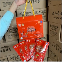 Nước Hồng Sâm Linh Chi Nhung Hươu 70ml x 20 Gói Hàn Quốc (Hộp)