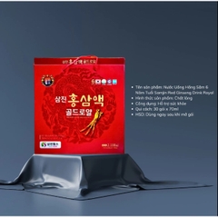Nước Uống Hồng Sâm SamJin Red Ginseng Drink Gold Royal 70ml x 30 Gói Hàn Quốc