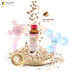 Collagen Nước Nhật Bản Bổ Sung Vitamin C Dưỡng Ẩm - Fine Japan Hyaluron Collagen Plus Hộp 10 Chai x 50ml