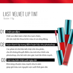 Son Kem Lì Bbia Last Velvet Lip Tint 5g
