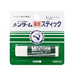 Son Dưỡng Omi Brotherhood Menturm Medicated Stick With Menthol Nhật Bản 4g - Dành Cho Môi Khô Và Nứt Nẻ