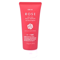 Sữa Rửa Mặt Kumano Deve Chiết Xuất Hoa Hồng Rose Face Wash Nội Địa Nhật Bản 130g