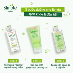 Sữa Rửa Mặt Dạng Gel Simple Dành Cho Da Nhạy Cảm Kind To Skin Refreshing Facial Wash Gel 150ml