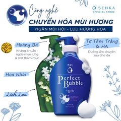 Sữa Tắm Dưỡng Ẩm Senka Perfect Bubble Hương Hoa Tươi Mát Dịu Ngọt 500ml
