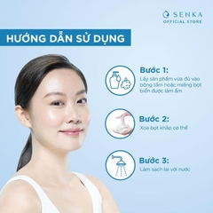 Sữa Tắm Dưỡng Ẩm Senka Perfect Bubble Hương Hoa Tươi Mát Dịu Ngọt 500ml