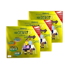 Set 2 lọ tảo vàng cao cấp Spirulina EX nội địa Nhật Bản 1000 viên