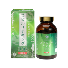 Tảo xoắn Spirulina King 100% Ably 1000 viên (Nội địa Nhật Bản)