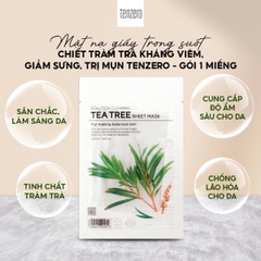 Combo 10 mặt nạ Tenzero trong suốt mix đủ loại, dưỡng da trắng sáng, cấp ẩm toàn diện Hàn Quốc 25ml