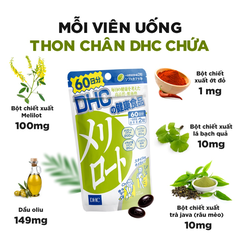 Combo Viên Uống DHC Da Khoẻ Dáng Xinh 30 Ngày (Collagen 180 Viên & Melilot 60 Viên)
