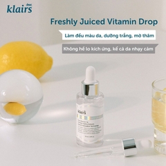 Tinh Chất Klairs Vitamin C Dưỡng Sáng Da, Mờ Thâm 35ml Freshly Juiced Vitamin Drop