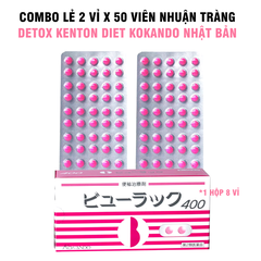 Combo 2 Vỉ Nhuận Tràng Detox Kenton Diet Kokando - Nhật Bản