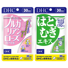Combo Viên Uống DHC Da Sáng - Ngát Hương 30 Ngày (Sáng Da 30 Viên & Hoa Hồng 60 Viên)