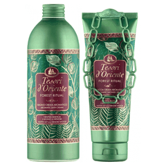 Combo Sữa Tắm Hương Nước Hoa Cao Cấp Tesori d'Oriente Gỗ Thông Hinoki (Chai 500ml - Tuýp 250ml)