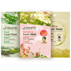 Mặt Nạ Dưỡng Da J'WHITE Facial Mask - Vitamin C Powder Chiết Xuất Lô Hội/Gạo/Thảo Mộc/Trà Xanh 25g Nhật Bản