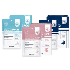 Hộp 10 Miếng Mặt Nạ Dưỡng Trắng Phục Hồi Da PrettySkin Treatment Collection Mask 25ml- Hydra B5 / Glutathione / Retinol