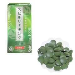 Tảo xoắn Spirulina King 100% Ably 1000 viên (Nội địa Nhật Bản)