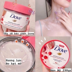 Tẩy Da Chết Toàn Thân DOVE Exfoliating Body Polish 298g Bản Mỹ - Lựu Đỏ