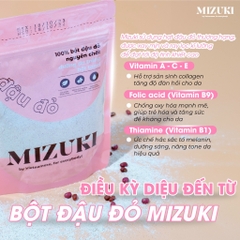 Combo 2 Túi Bột Đậu Đỏ Nguyên Chất Mizuki Tẩy Tế Bào Chết, Dưỡng Trắng Da, Se Khít Lỗ Chân Lông