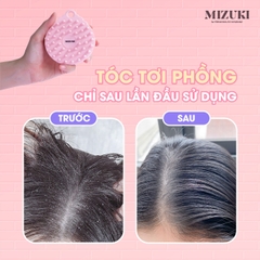 Lược Gội Đầu Massage Da Đầu Thư Giãn 2in1 Mizuki (Màu Ngẫu Nhiên)